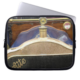 Funda Para Portátil Europa, Irlanda, Dublín. Coche antiguo, Blanco 2