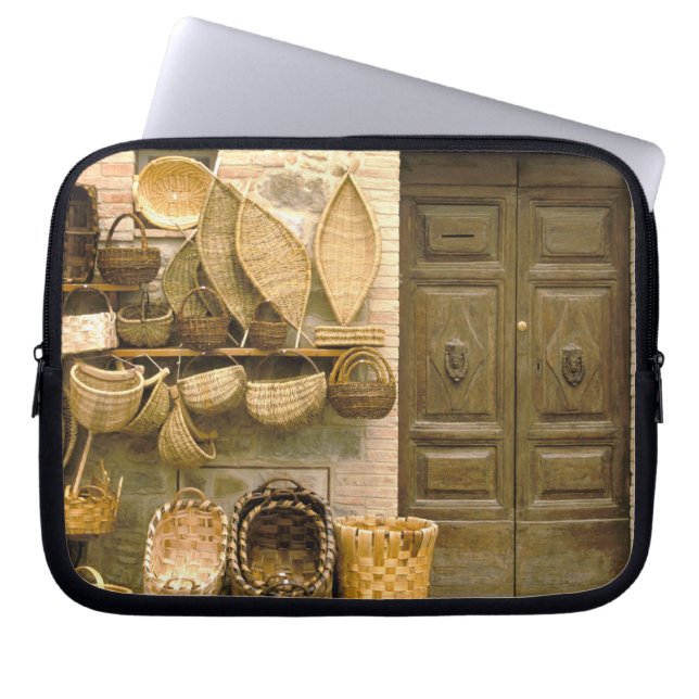 Funda Para Portátil Europa, Italia, Toscana, Montalcino. Cesta (Frente)