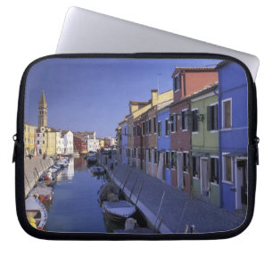 Funda Para Portátil Europa, Italia, Venecia, isla de Murano, colorida