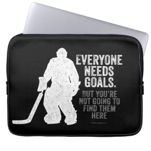 Funda Para Portátil Everyone Needs Goals (Hockey)
