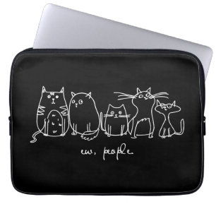 Funda Para Portátil Ew, People Funny Meowy Cat Aovers