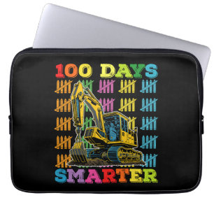 Funda Para Portátil Excavadora 100 Días Más Inteligente 100º Día de Es