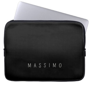 Funda Para Portátil Exclusivo Personal Clásico Blanco Nombre Propio