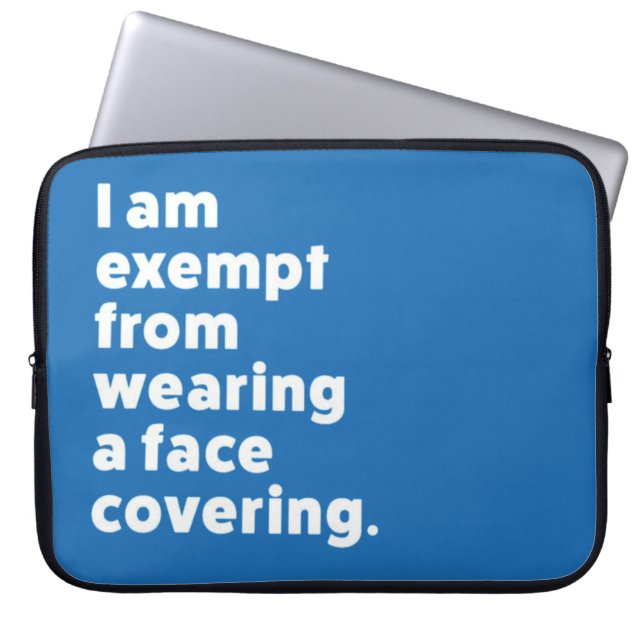 Funda Para Portátil Exención de usar un recubrimiento facial (Frente)