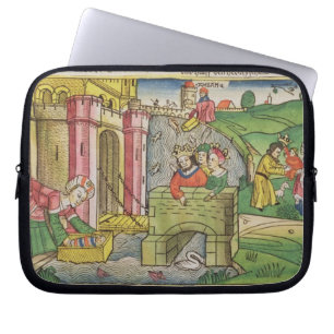 Funda Para Portátil Éxodo 2 1-6 Moses que es flotado abajo del Nilo y