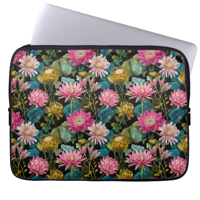 Funda Para Portátil Exotic Floral Pattern BOHO Chic Tropical Leaves  (Frente)