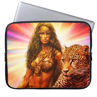 Funda Para Portátil Exotic Woman in Brown Leather Bikini on a 