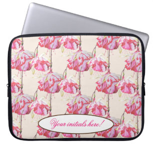 Funda Para Portátil Exóticas Fuchsias en manga de laptops