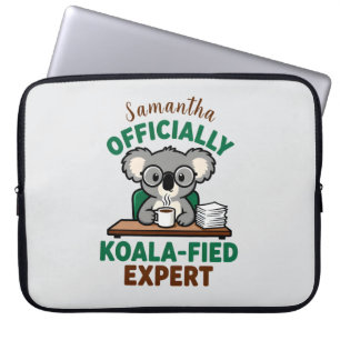 Funda Para Portátil Experto en café divertido oficialmente koalificado
