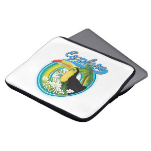Funda Para Portátil Explorar el logotipo de viaje de Aruba