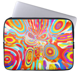 Funda Para Portátil Explorar un patrón colorido vibrante