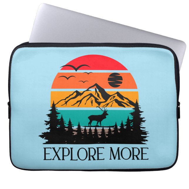 Funda Para Portátil Explore más Mountain Nature Adventure Outdoor (Frente)