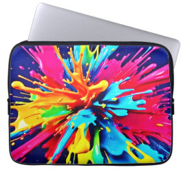 Funda Para Portátil Explosión abstracta de color y pintura