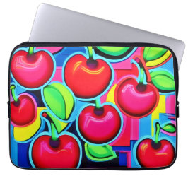 Funda Para Portátil Explosión de Cereza Pop Art