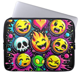 Funda Para Portátil Explosión de Emoji lúdica