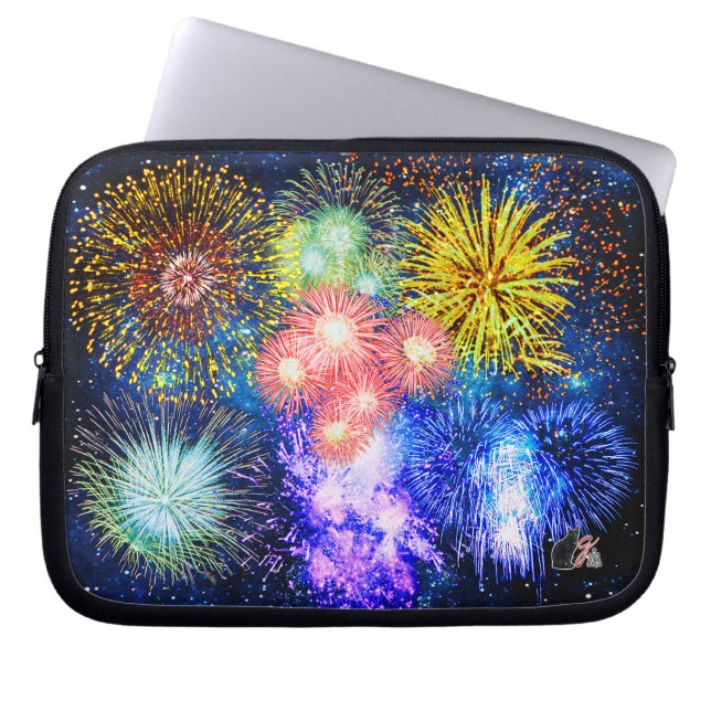 Funda para portátil explosión de fuegos artificial (Frente)