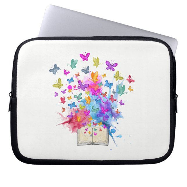 Funda Para Portátil Explosión de mariposas (Frente)