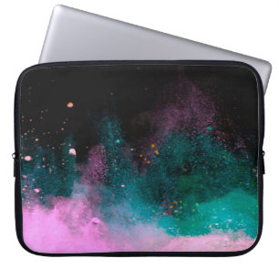 Funda Para Portátil Explosión de polvo de color aislado en la espalda