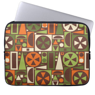 Funda Para Portátil Extracto moderno de los mediados de siglo retros