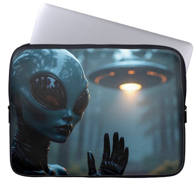 Funda Para Portátil Extranjera Extraterrestre y OVNI (Frente)