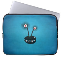 Extranjero de semitono divertido azul del dibujo