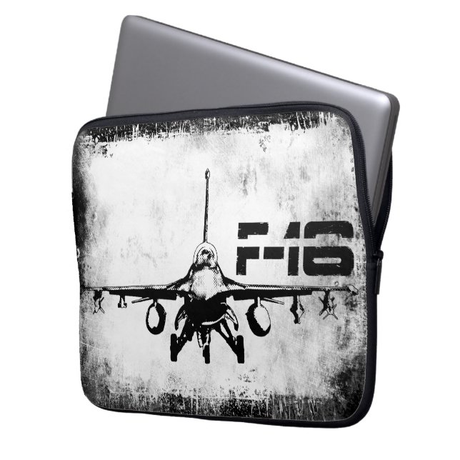 Funda Para Portátil F-16 Fighting Falcon Neoprene Laptop Sleeve 13 in (Anverso izquierdo)