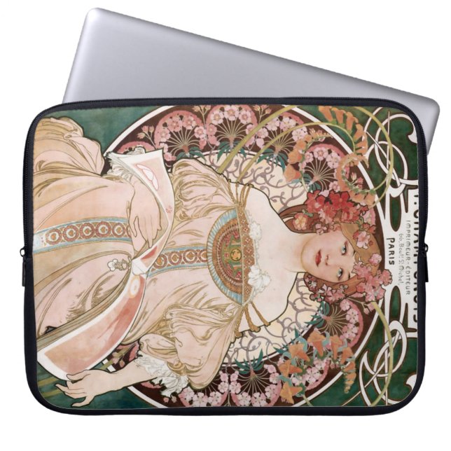 Funda Para Portátil F. Champenois Imprimeur-Editeur de Alphonse Mucha (Frente)