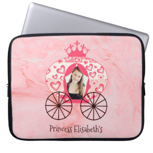 Funda Para Portátil Fairytale Royal Princess Carriage Chica Cumpleaños