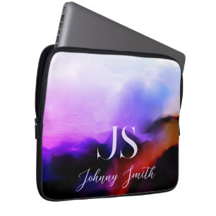 Funda Para Portátil Faith puede hacer milagros Ombre Cliff Monograma