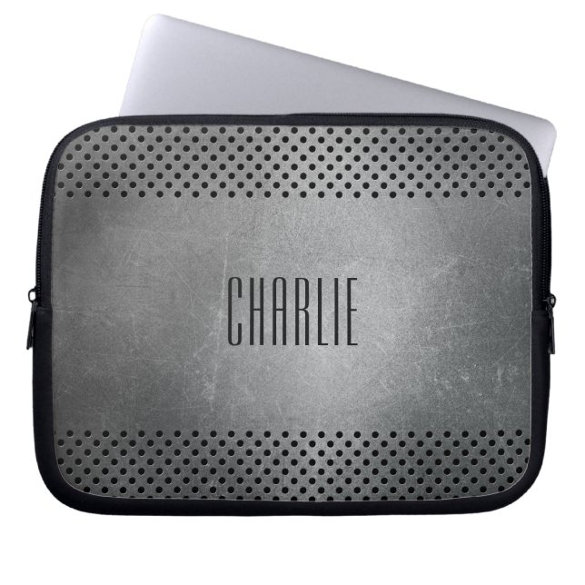 Funda Para Portátil Falsas mangas monográficas Metalizado para persona (Frente)