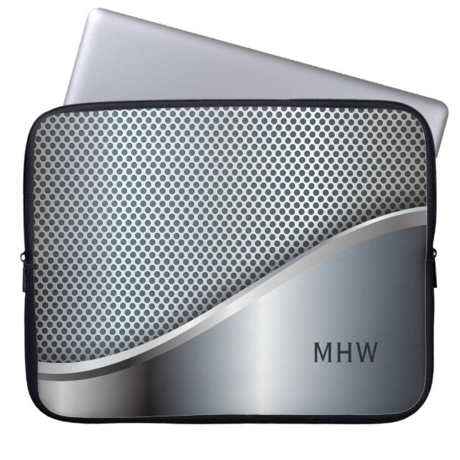 Funda Para Portátil Falsas mangas monográficas Metalizado para persona (Frente)