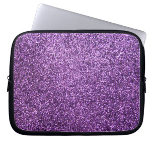 Funda Para Portátil Falso purpurina púrpura