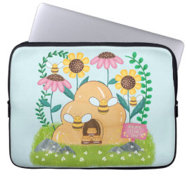Funda Para Portátil Familia de Abejas Melíferas