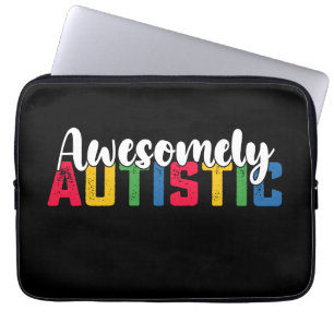 Funda Para Portátil Familia de niña Biy autista increíblemente