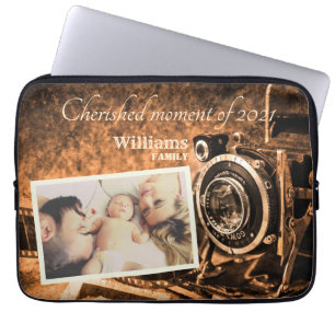 Funda Para Portátil Familia de personalizados rústicos de cámara retro