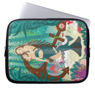 Funda Para Portátil Familia de sirenas (morenas)