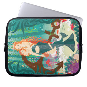 Funda Para Portátil Familia de Sirenas (pelirrojas)