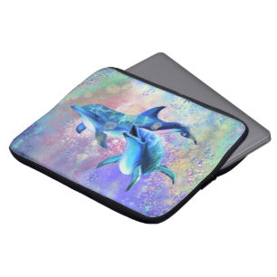 Funda Para Portátil Familia Dolphin Couple Laptop Sleeve