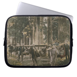 Funda Para Portátil Familia japonesa que es adentro llevadas literas,