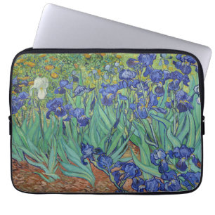 Funda Para Portátil Famoso cuadro de lirios azules al óleo de Van Gogh