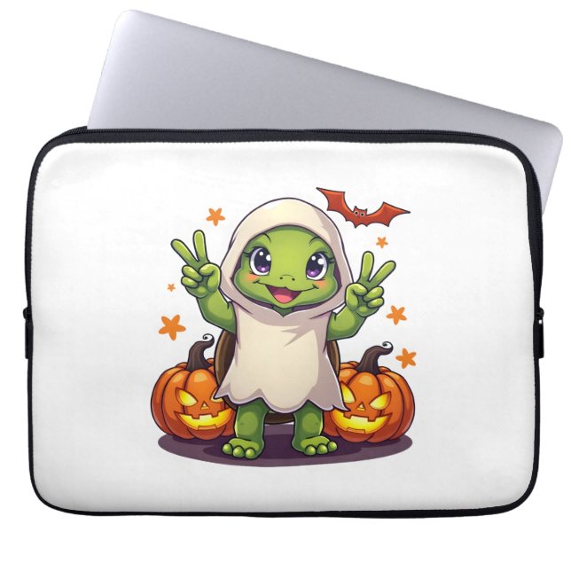 Funda Para Portátil Famoso fantasma de la tortuga Boo Halloween niños  (Frente)