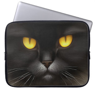 Funda Para Portátil Famoso Gato Gato Gatito Gatito Negro Y Furioso