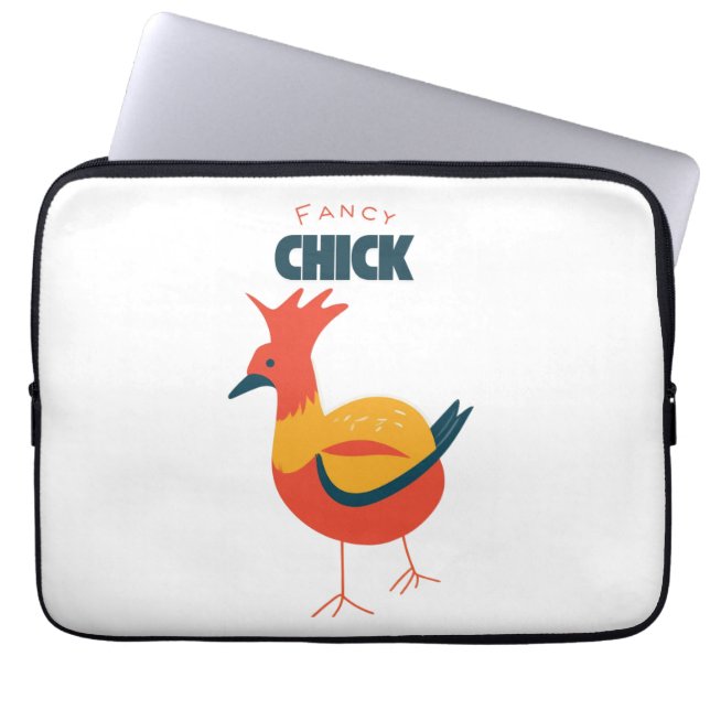 Funda Para Portátil Fancy Chick (Frente)