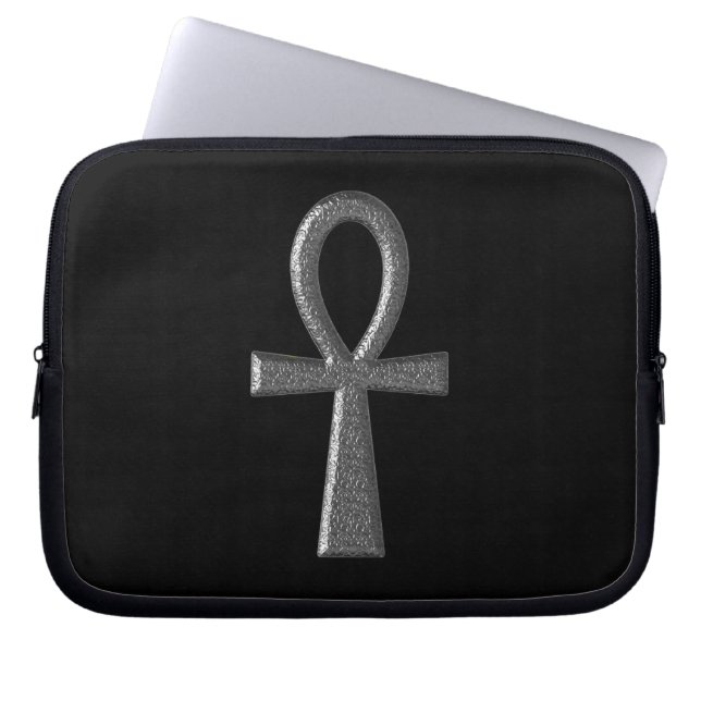 Funda Para Portátil Fancy Silver Ankh (Frente)