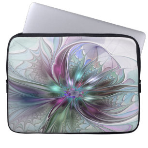 Funda Para Portátil Fantasia abstracta moderna y colorida de flor frac