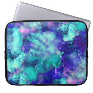 Funda Para Portátil fantasía azul acuarelas :