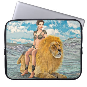 Funda Para Portátil Fantasía de la Reina León