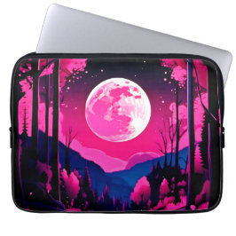 Funda Para Portátil Fantasía de Luna Rosa