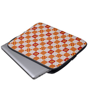 Funda Para Portátil Fantasía mágica amarilla roja medieval heráldica