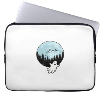Funda Para Portátil Fantasma de Halloween Bosque Espeluznante Luna Vin